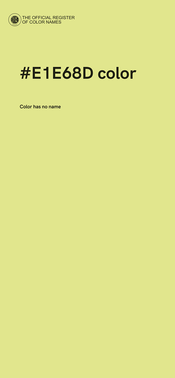 #E1E68D color image