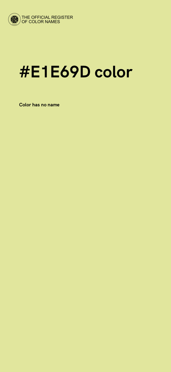 #E1E69D color image