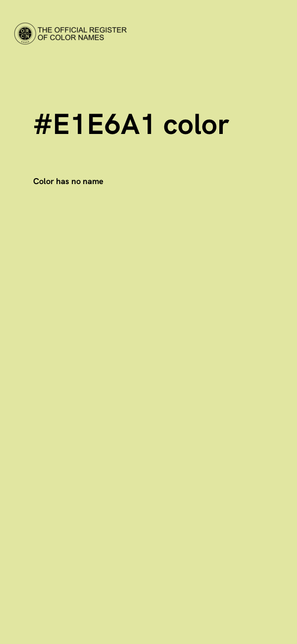 #E1E6A1 color image