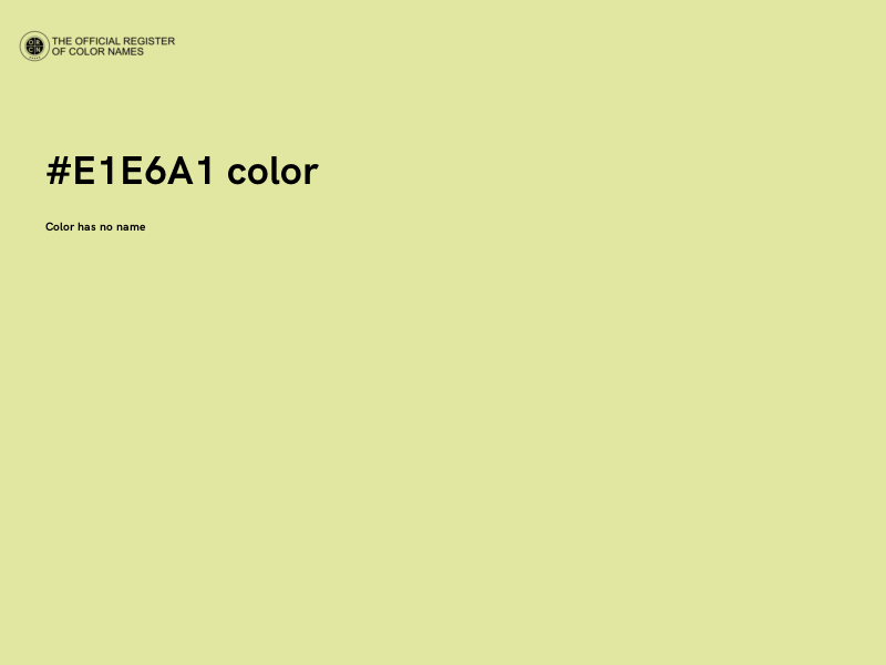 #E1E6A1 color image