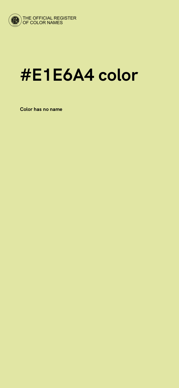 #E1E6A4 color image