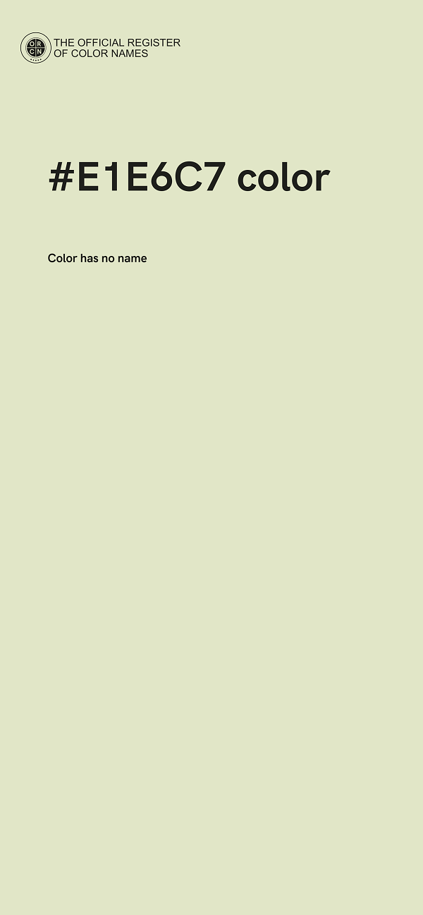 #E1E6C7 color image