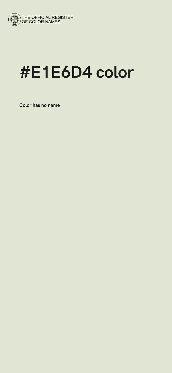 #E1E6D4 color image