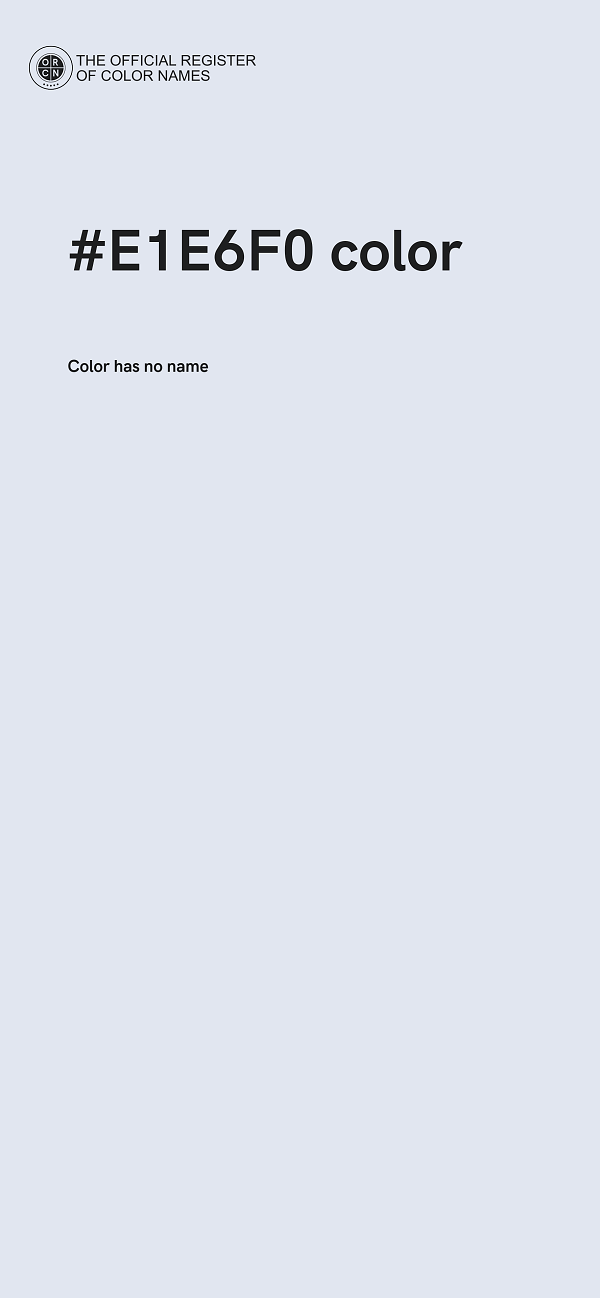 #E1E6F0 color image