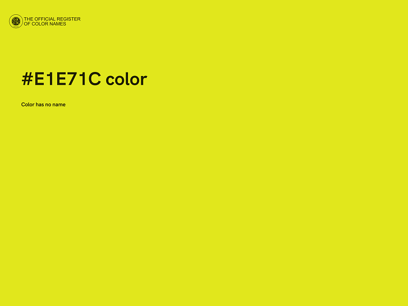 #E1E71C color image