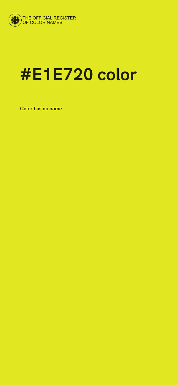 #E1E720 color image