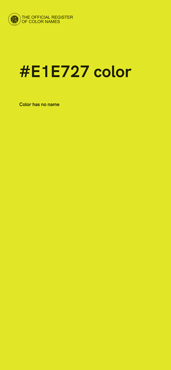 #E1E727 color image
