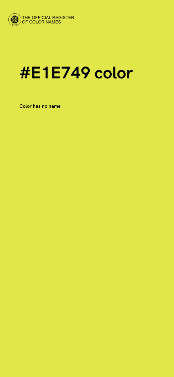 #E1E749 color image