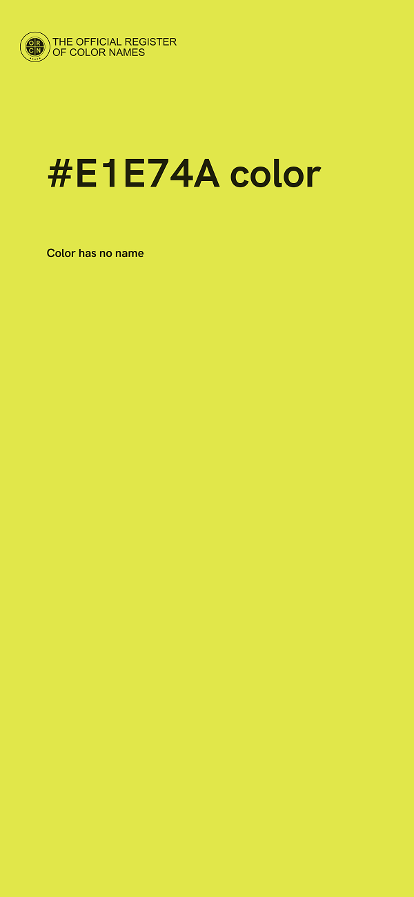 #E1E74A color image