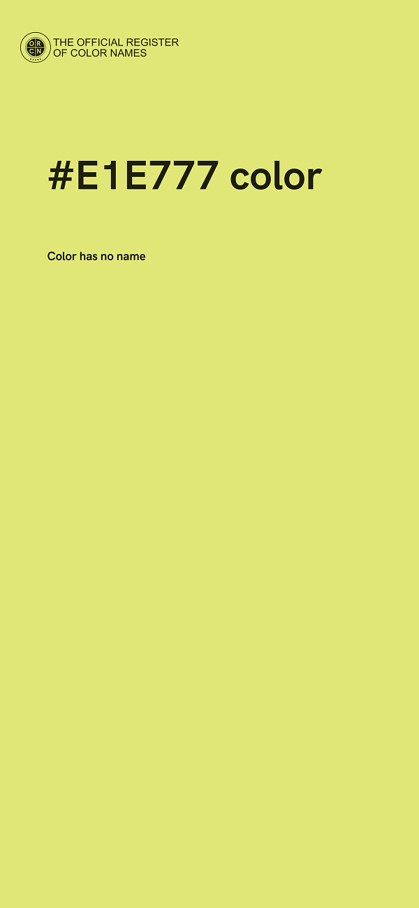 #E1E777 color image