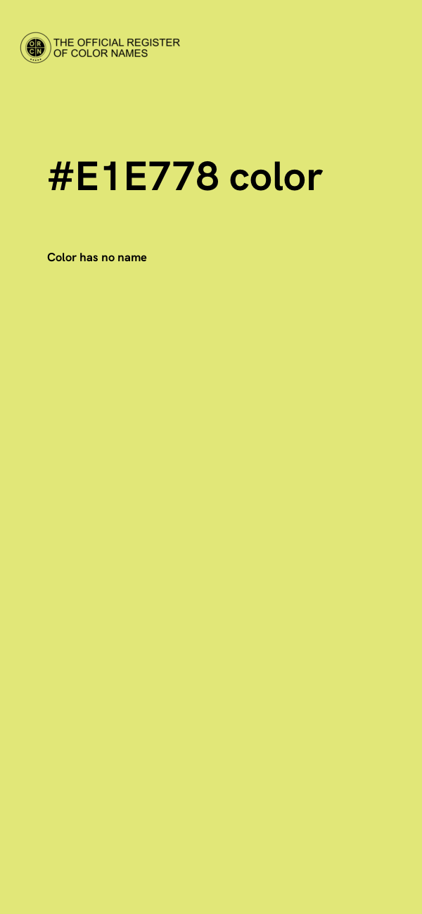#E1E778 color image