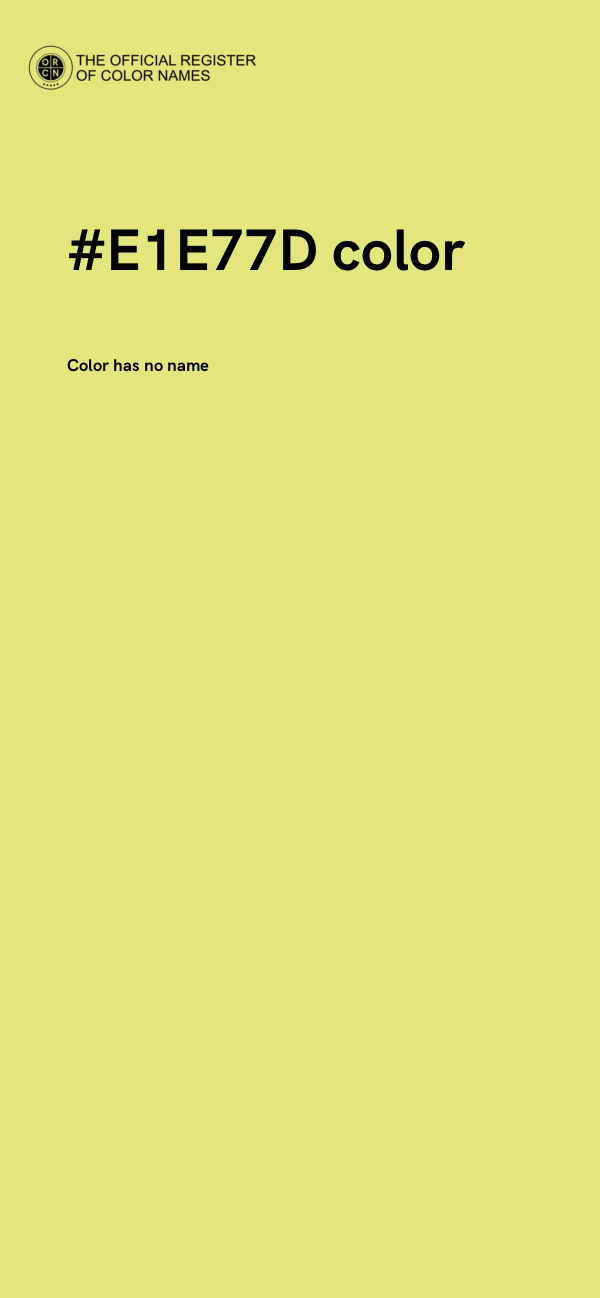 #E1E77D color image