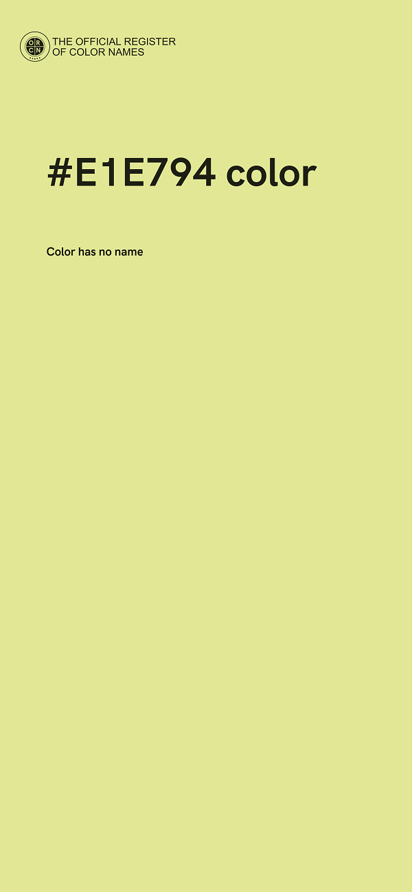 #E1E794 color image