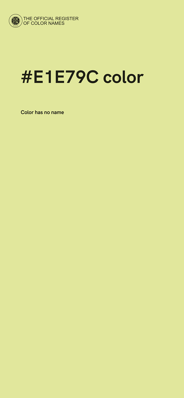 #E1E79C color image