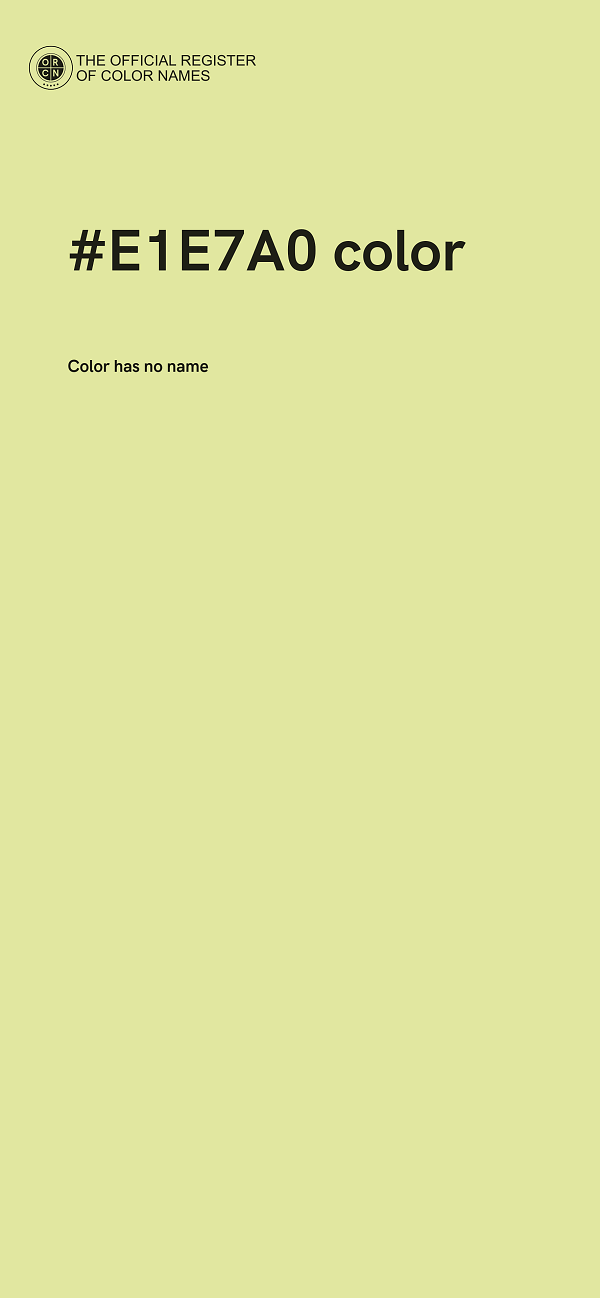 #E1E7A0 color image