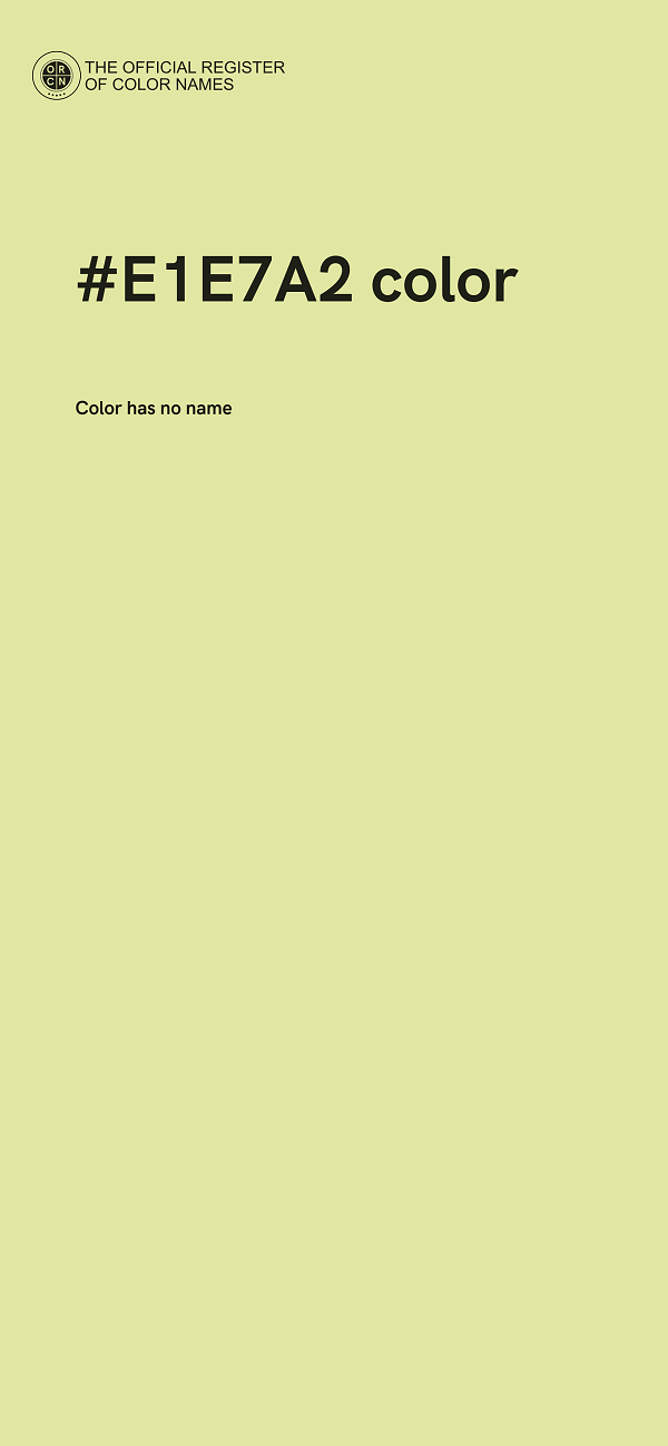 #E1E7A2 color image