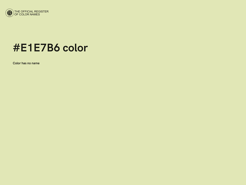 #E1E7B6 color image