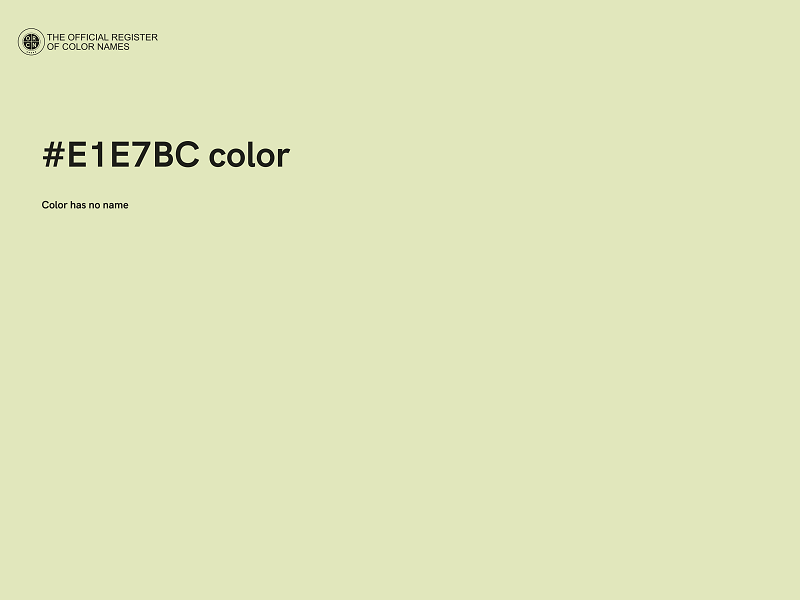 #E1E7BC color image