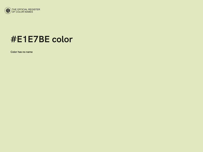 #E1E7BE color image