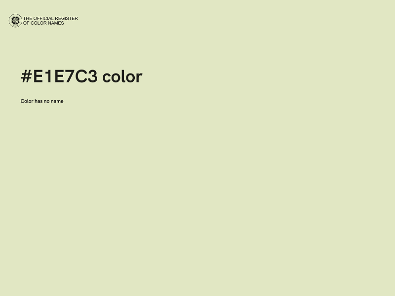 #E1E7C3 color image