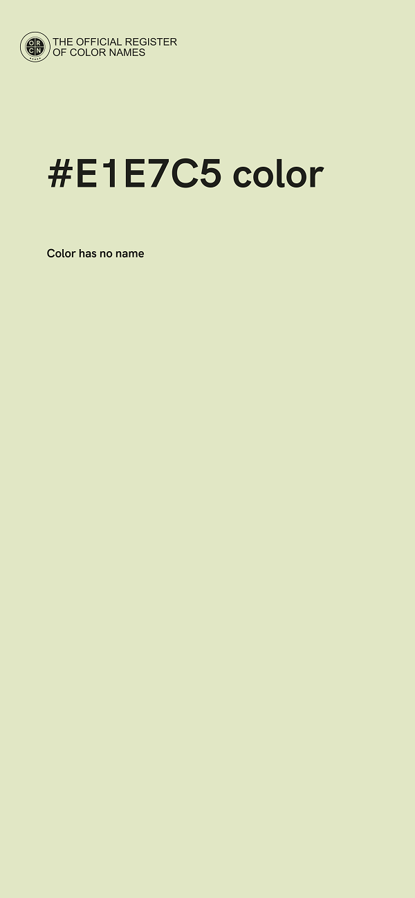 #E1E7C5 color image