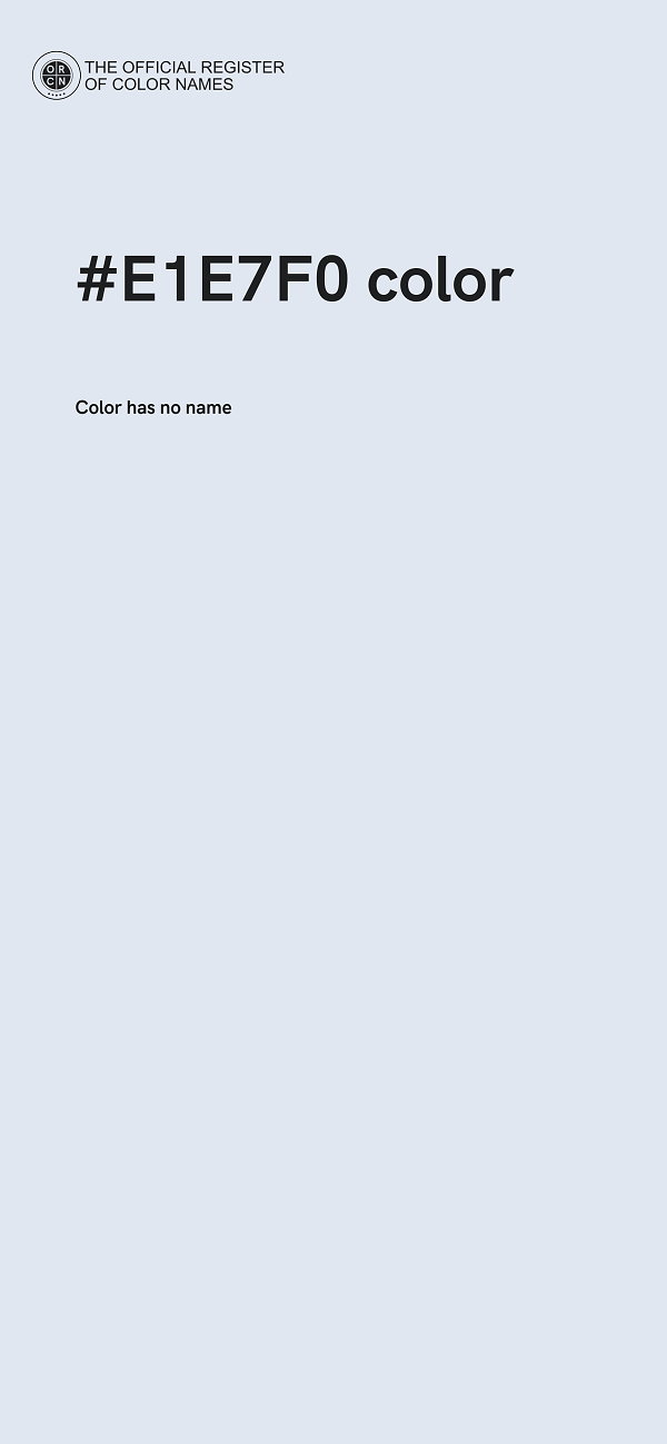 #E1E7F0 color image