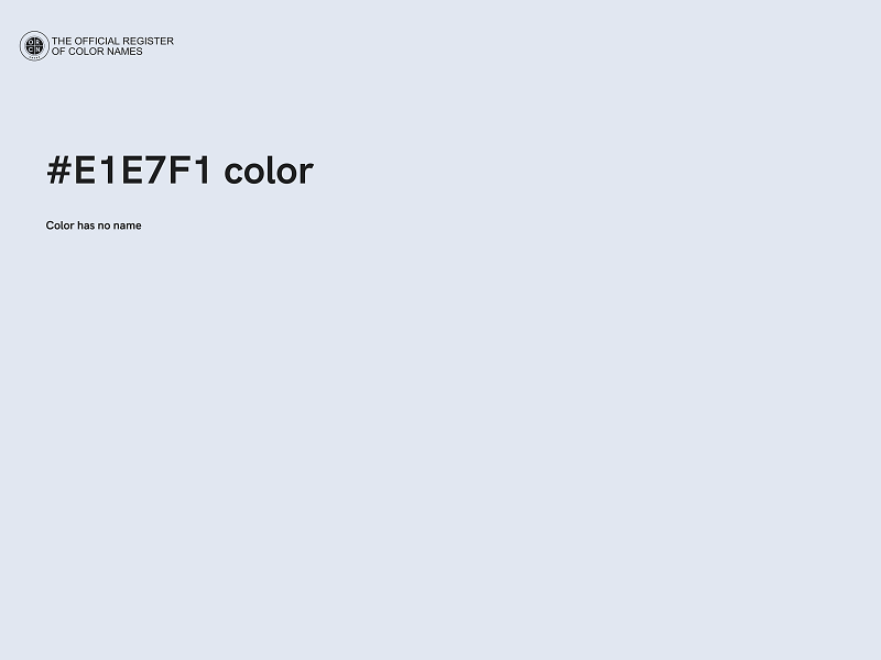 #E1E7F1 color image