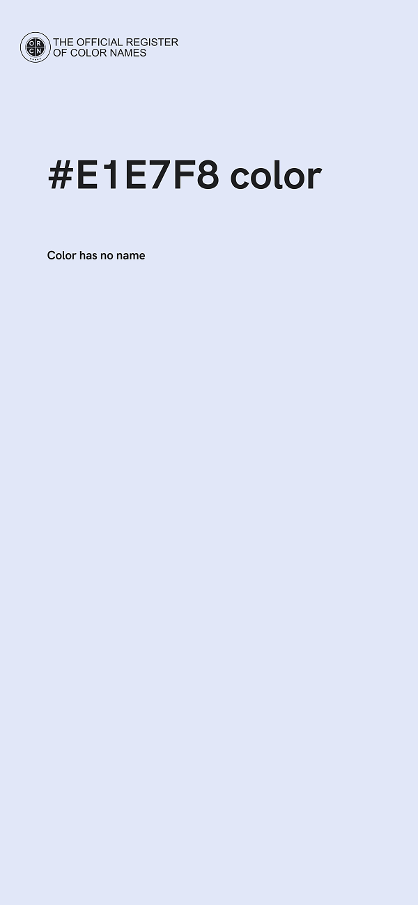 #E1E7F8 color image