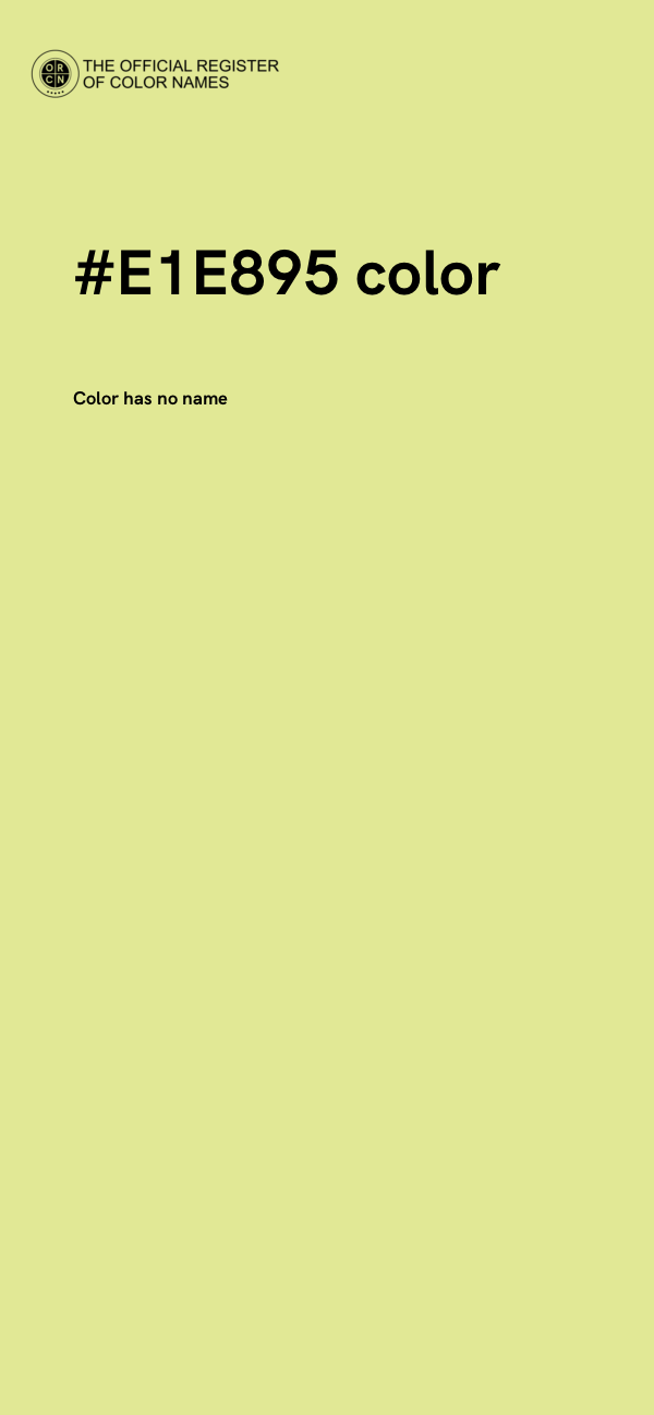 #E1E895 color image