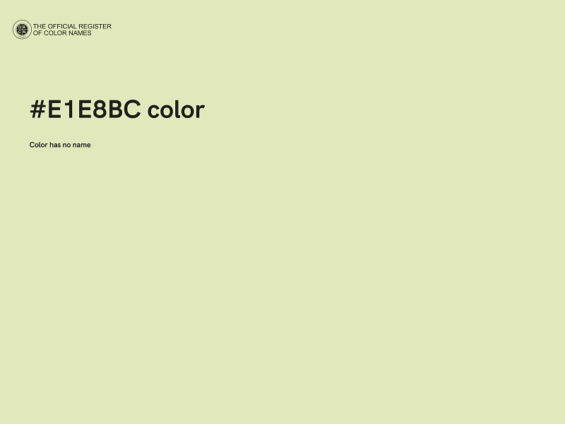 #E1E8BC color image