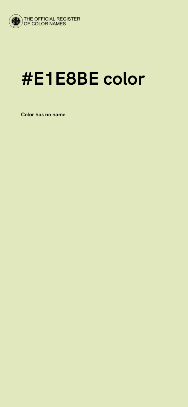 #E1E8BE color image