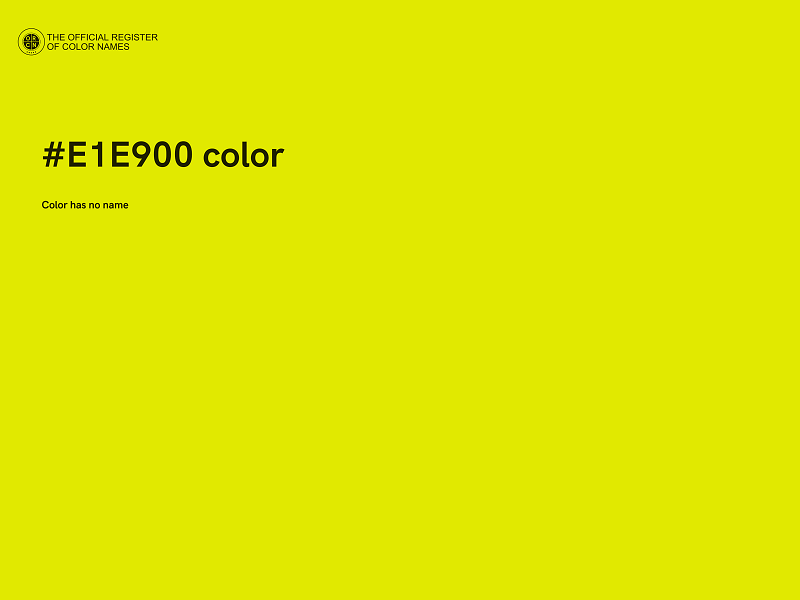 #E1E900 color image