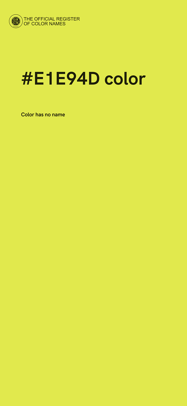 #E1E94D color image