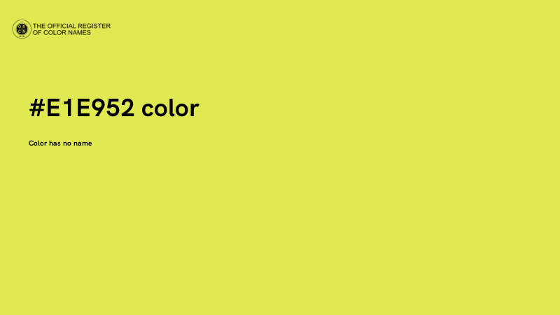 #E1E952 color image