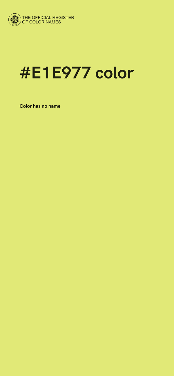 #E1E977 color image