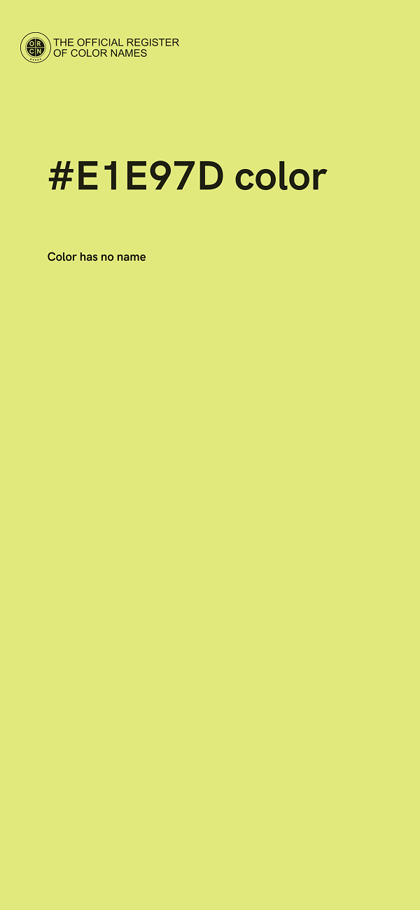#E1E97D color image
