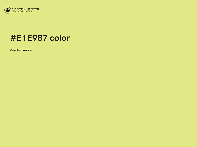 #E1E987 color image