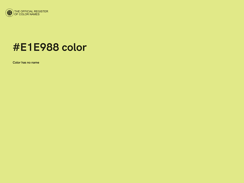 #E1E988 color image