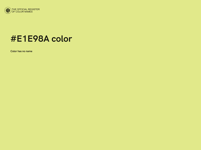 #E1E98A color image