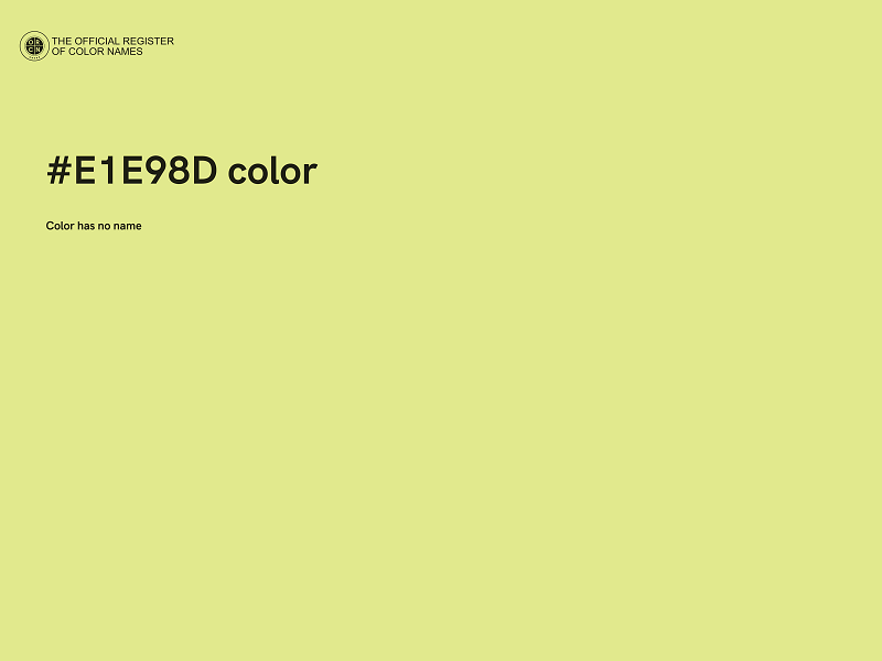 #E1E98D color image