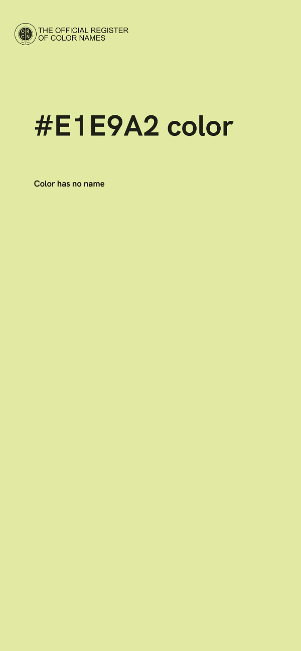 #E1E9A2 color image