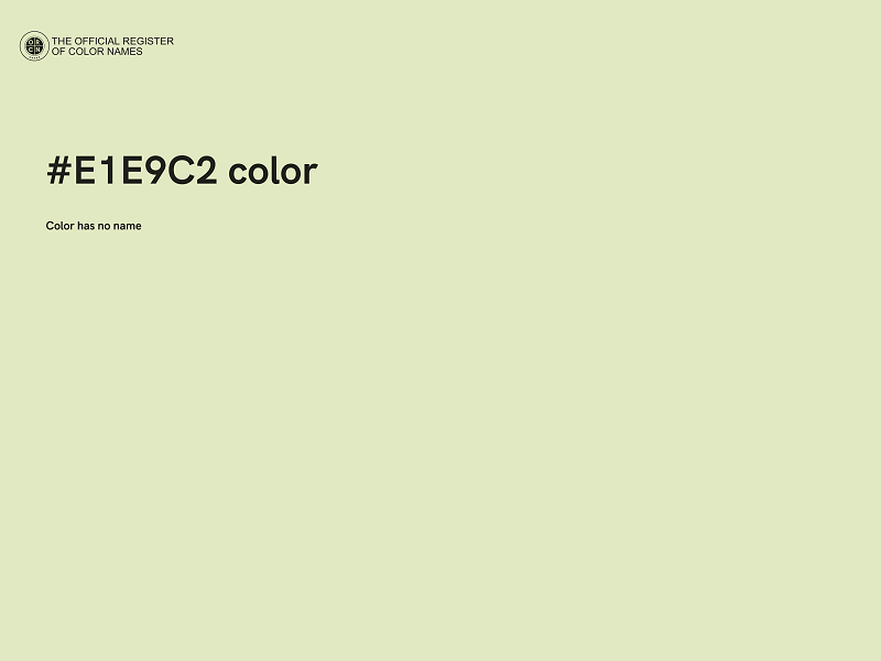 #E1E9C2 color image