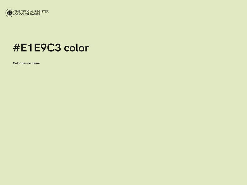 #E1E9C3 color image