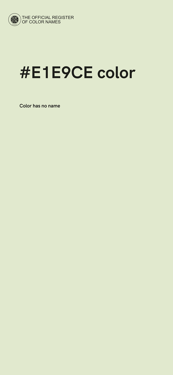 #E1E9CE color image