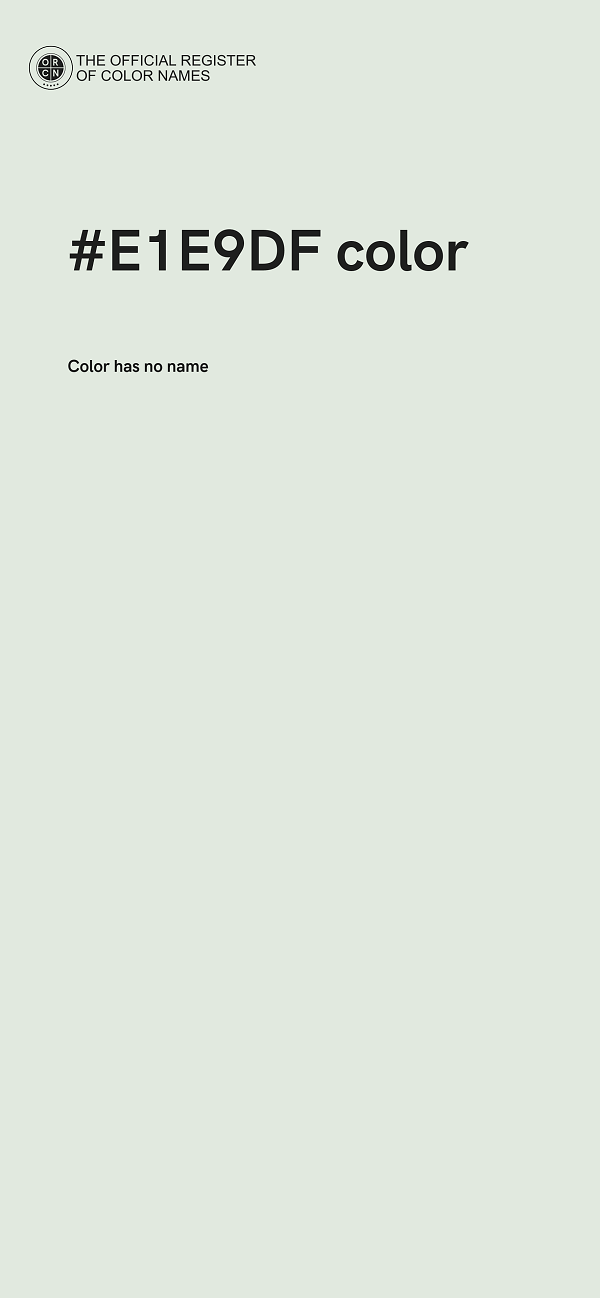 #E1E9DF color image