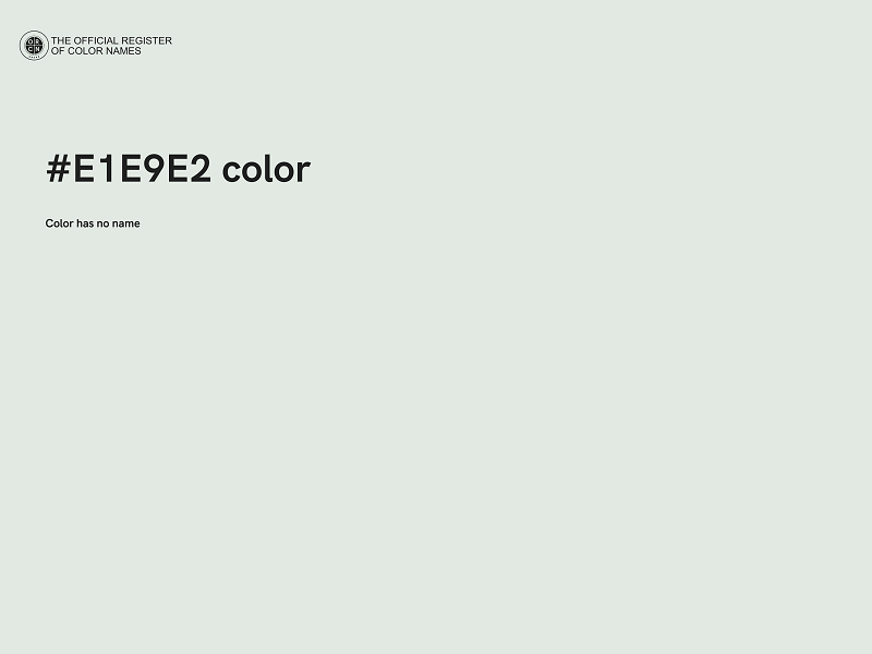 #E1E9E2 color image