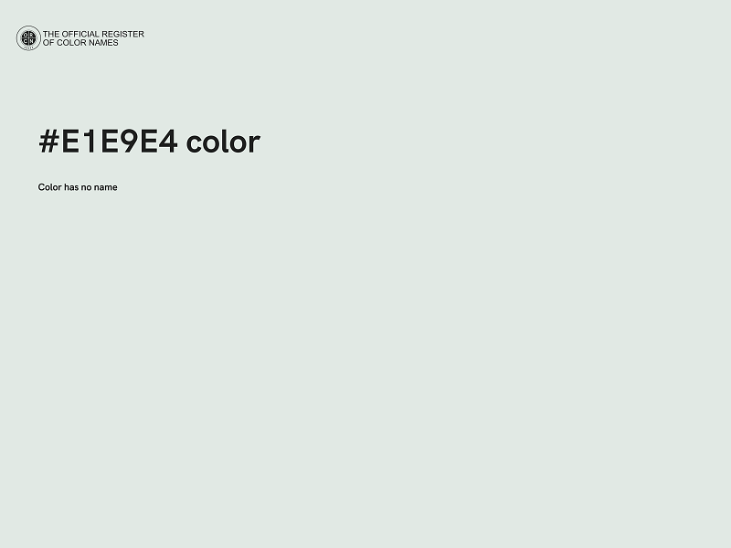 #E1E9E4 color image