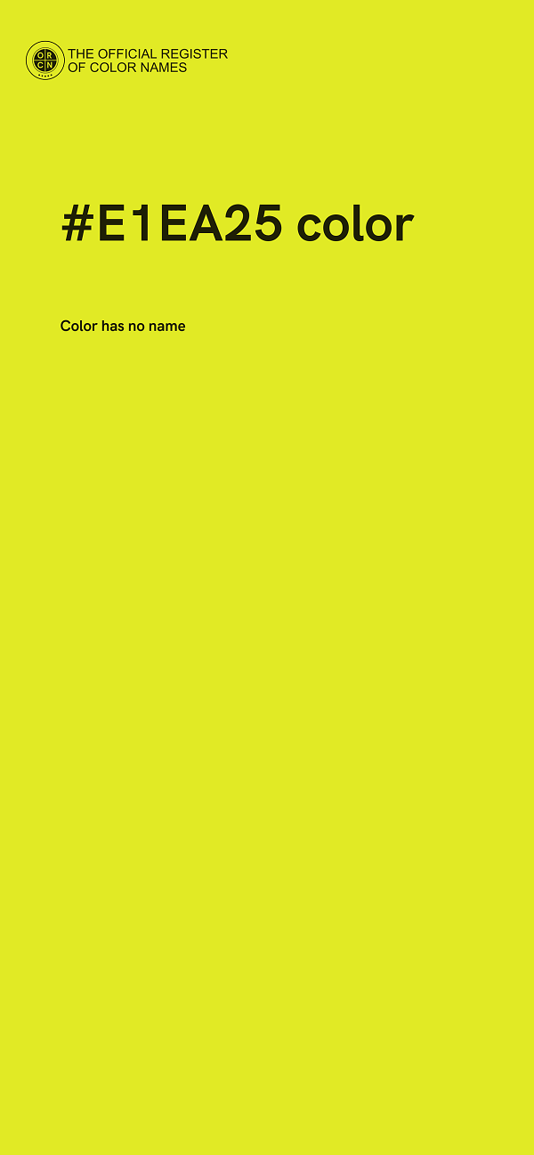 #E1EA25 color image