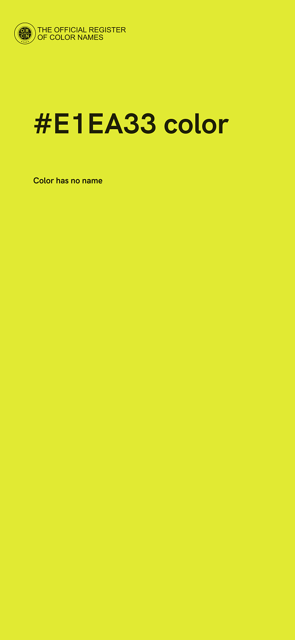 #E1EA33 color image