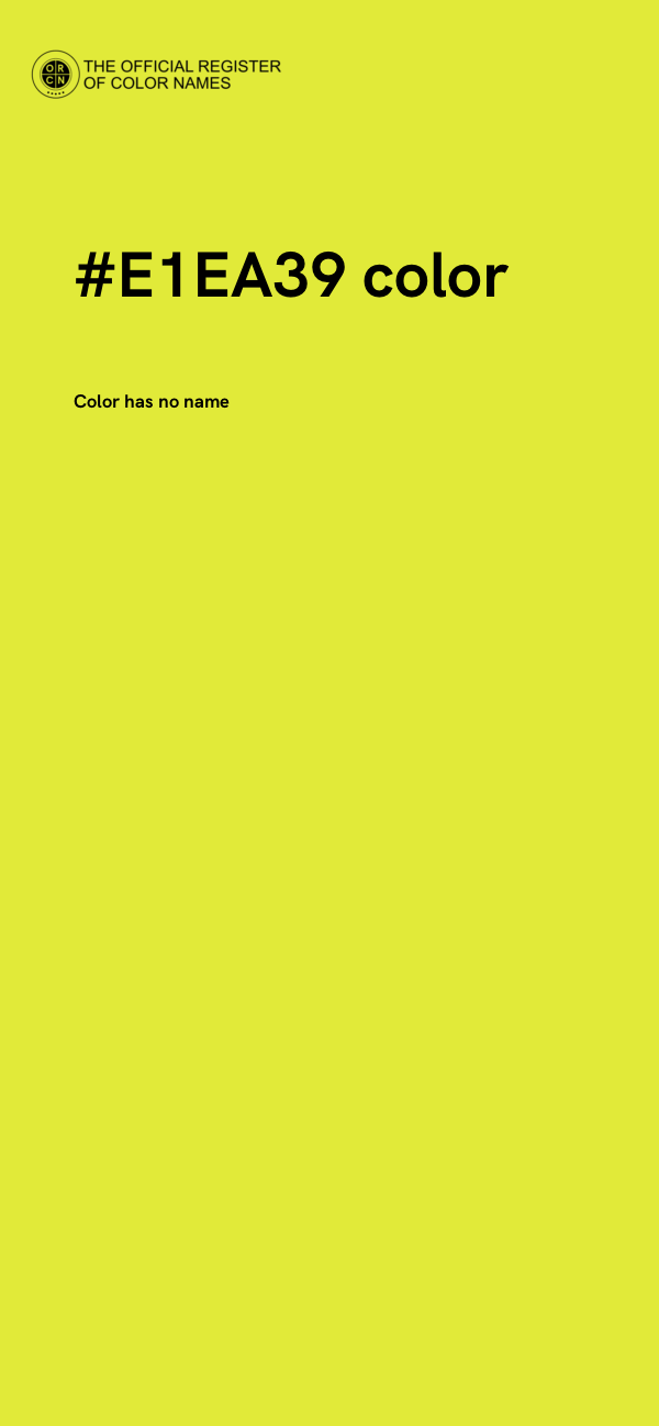 #E1EA39 color image